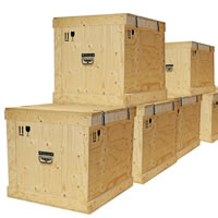 Caisse d'emballage en bois