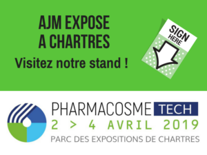 AJM EMBALLAGES expose au salon PHARMACOSMETECH à Chartres