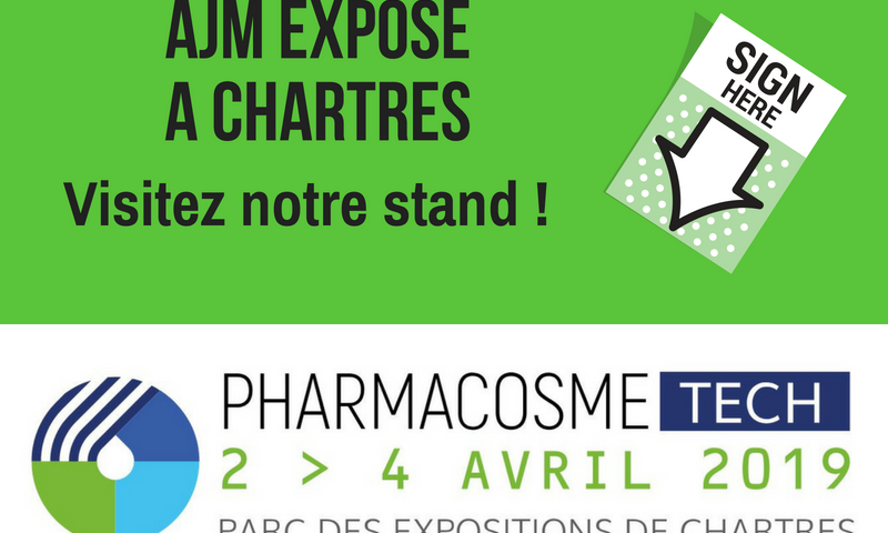 AJM EMBALLAGES expose au salon PHARMACOSMETECH à Chartres