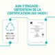 sauvegarde planète - certification iso 14001-AJM Emballages