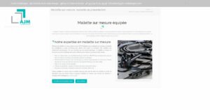 Page de présentation AJM Emballages des mallettes sur mesure et des mallettes équipées.