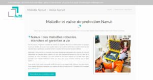 Mallette et valise NANUK proposées par AJM Emballages sur son site internet.