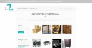 Page une large gamme de produits du site internet AJM Emballages.