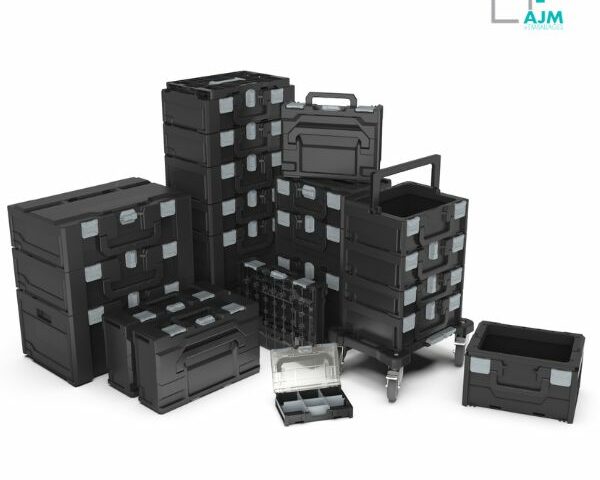 AJm Emballages vous propose une gamme de mallettes modulaires metabox de toutes tailles pour tous vos besoins.