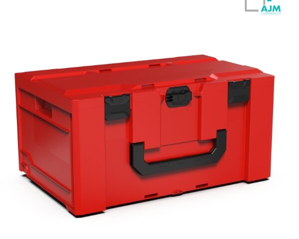 mallette modulaire rouge -système mallette metaBOX-AJM EMBALLAGES