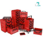 mallettes metabox combinables rouge - système de mallette metabox-AJM EMBALLAGES