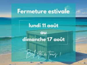 AJM Emballages sera fermé cet été du 11 au 17 août 2025.